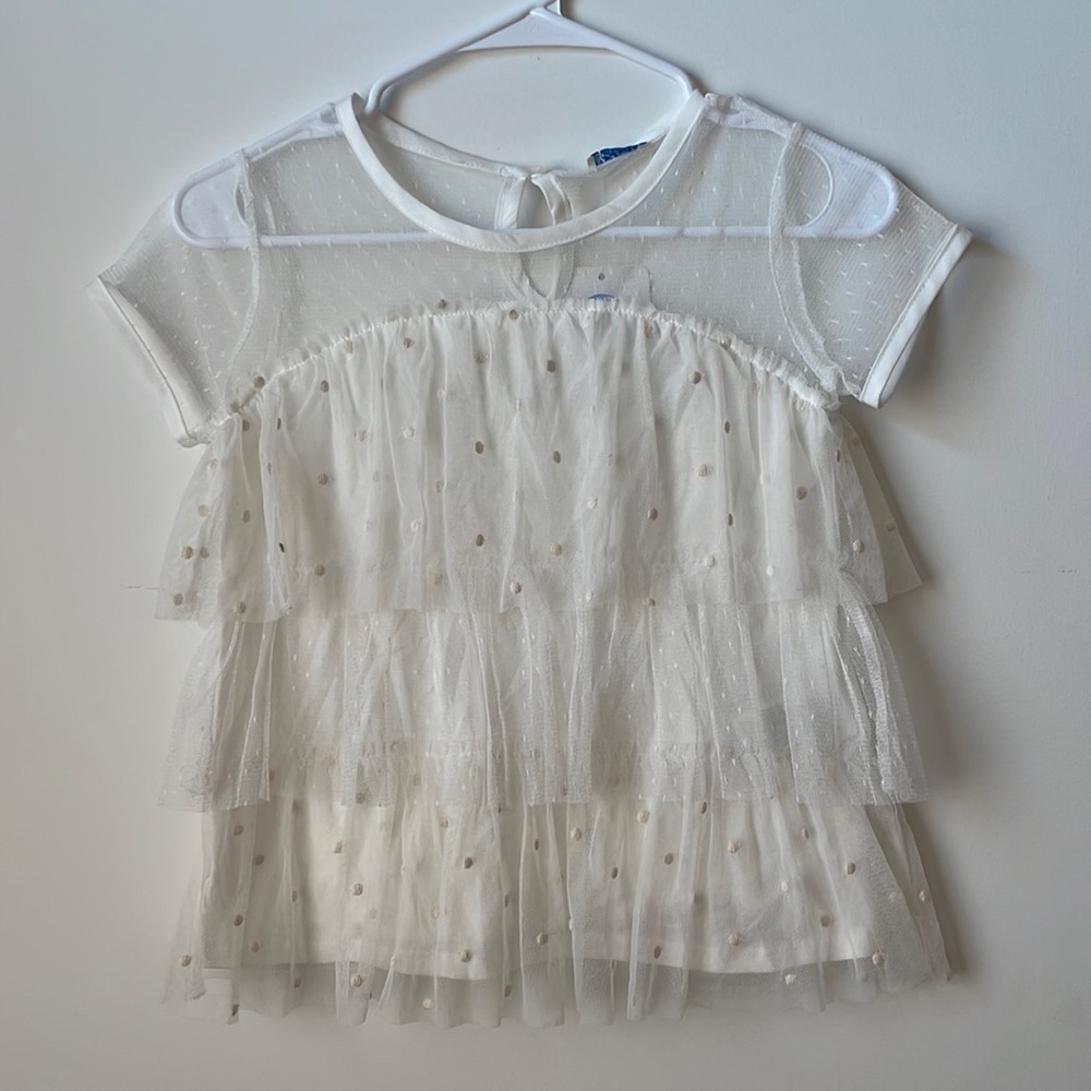 Mayoral lace tiered shirt